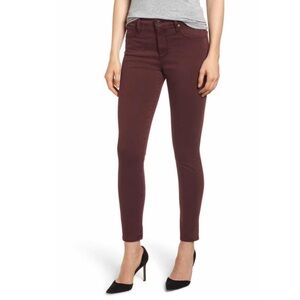 AG Adriano Goldschmied Women's The Farrah Skinny Jeans in Burgundy
